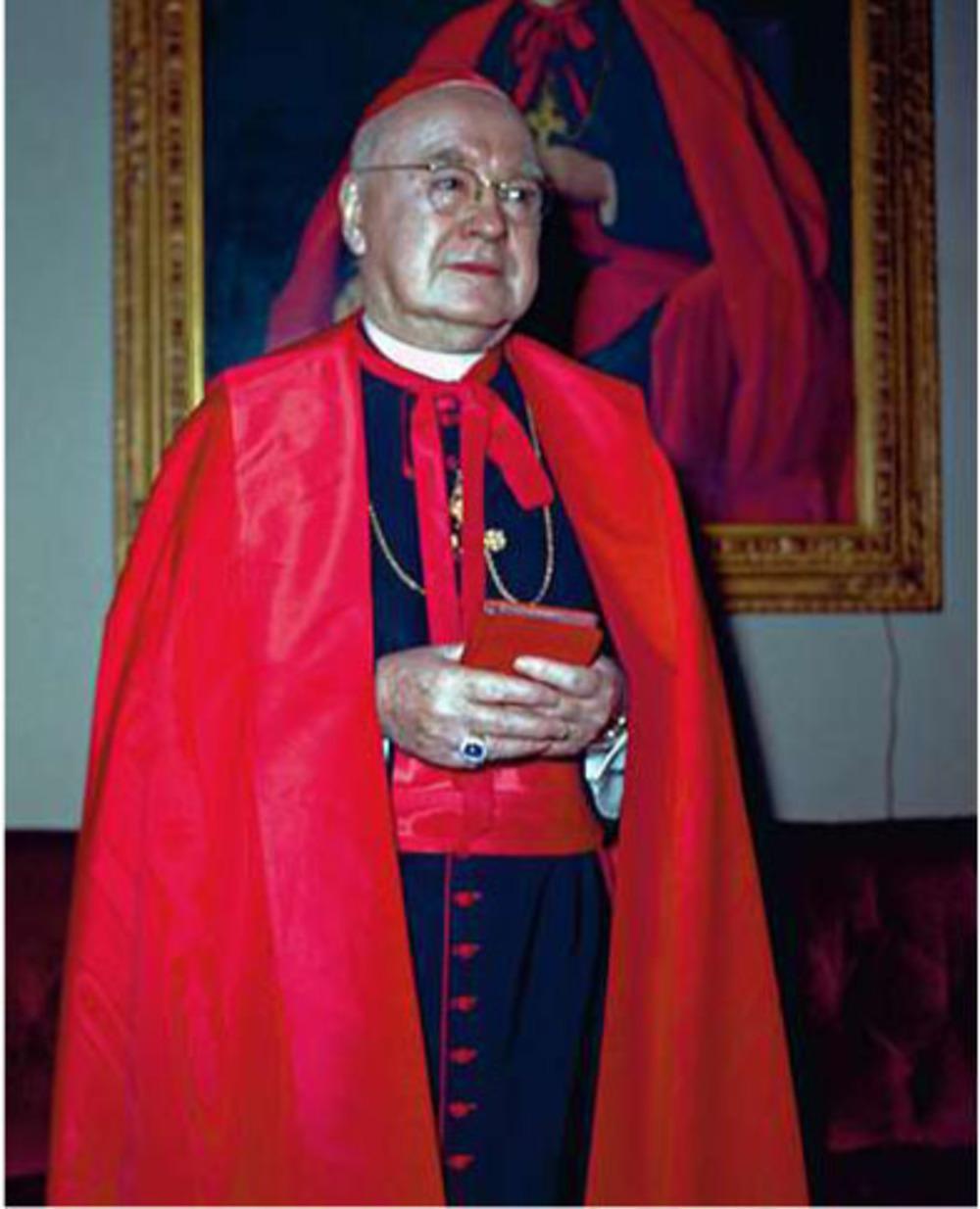 In 1962: de Amerikaanse kardinaal Francis Spellman in 1962, naar wie de geheime rekening van het Vaticaan werd genoemd.