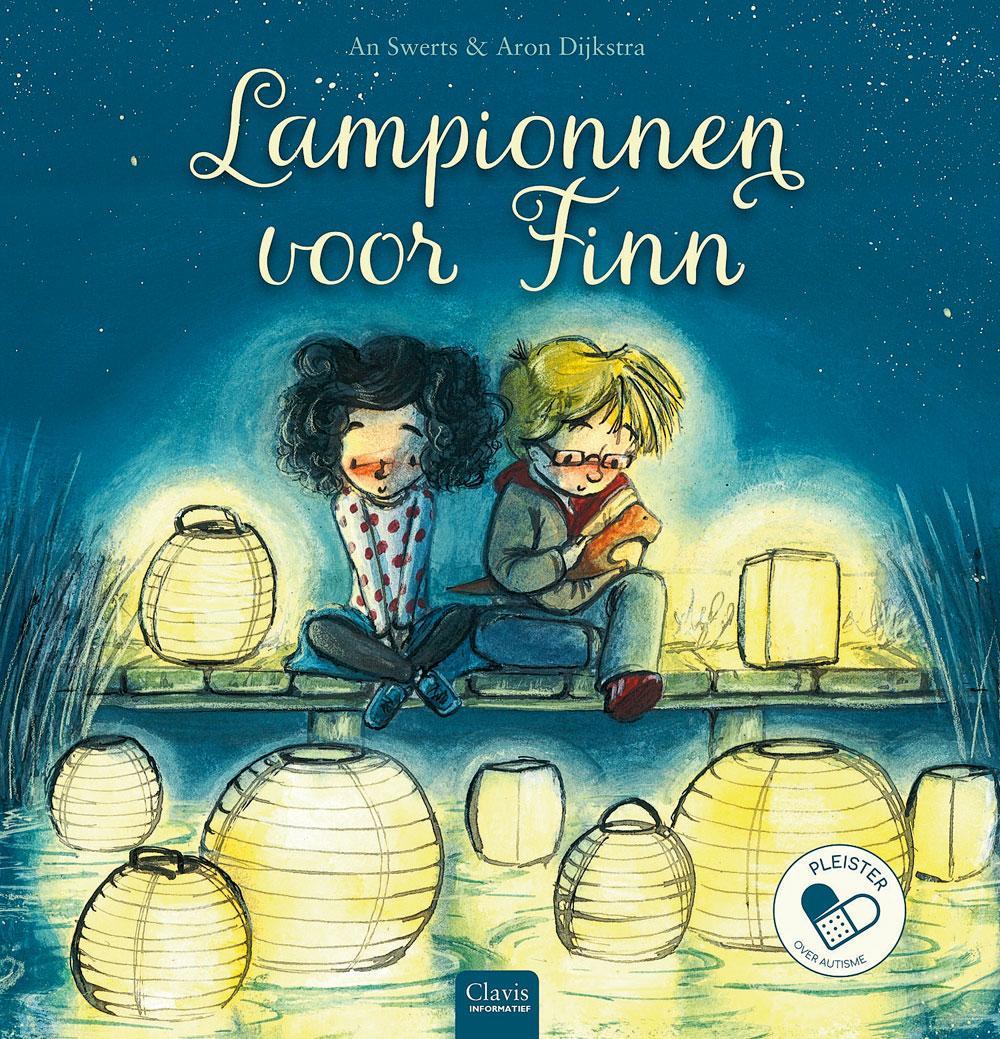 Lampionnen voor Finn An Swerts (tekst) & Aron Dijkstra (illustraties), Clavis, 2018, 48 blz., ISBN 9789044834505.