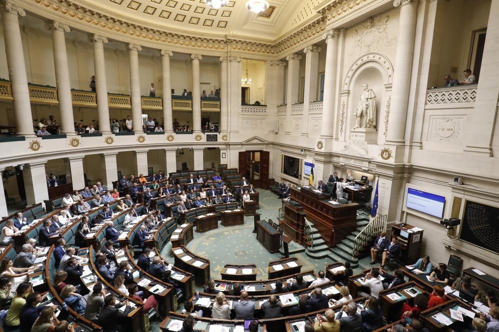 De Kamer van Volksvertegenwoordigers in het federaal parlement.
