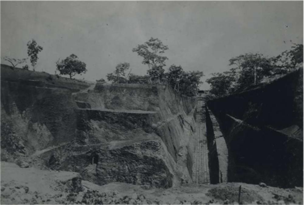 De uraniummijn van Shinkolobwe in Katanga.