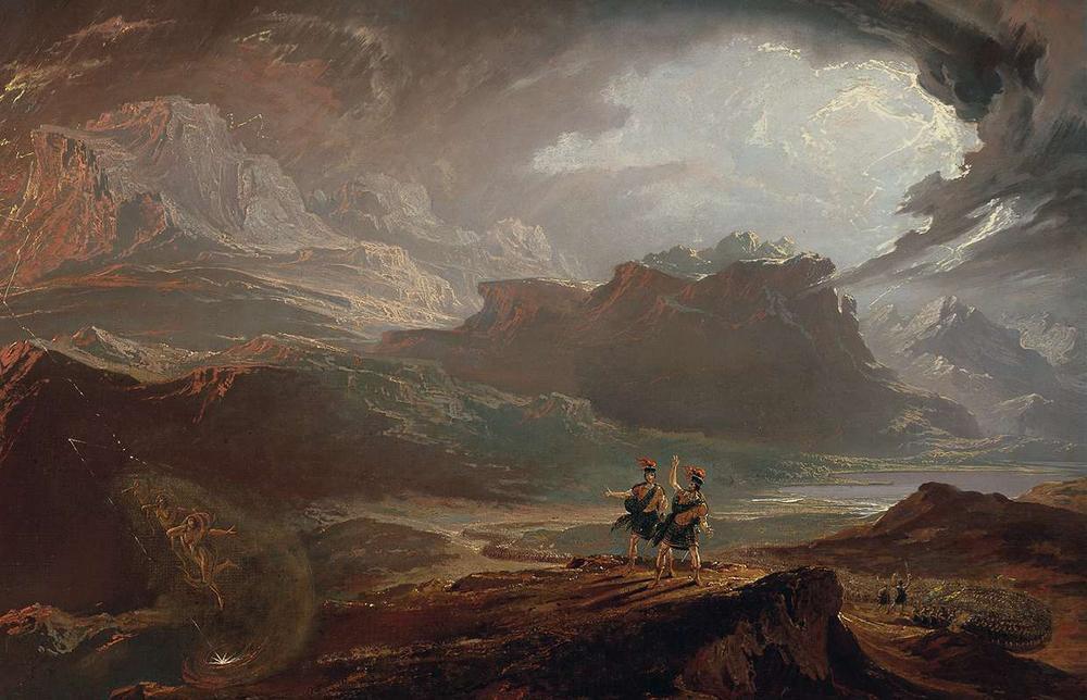 John Martin, Macbeth and the witches. Drama en landschapsromantiek samen. (Scottish National Gallery, Edinburgh)