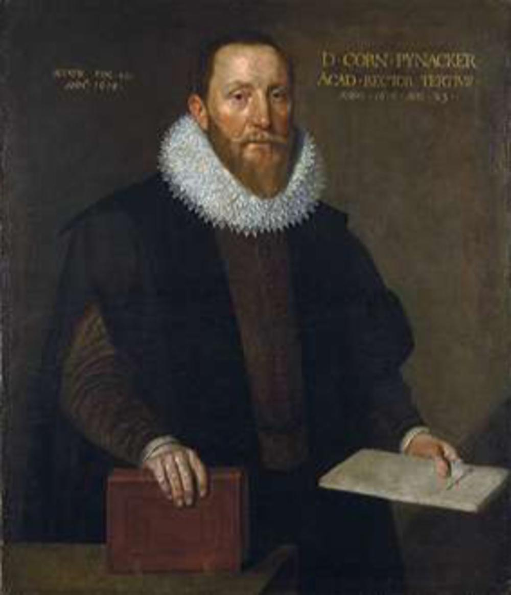 Portret van Cornelis Pijnacker als rector van de Groninger universiteit, 1618. Anoniem. (Universiteitsmuseum Groningen)