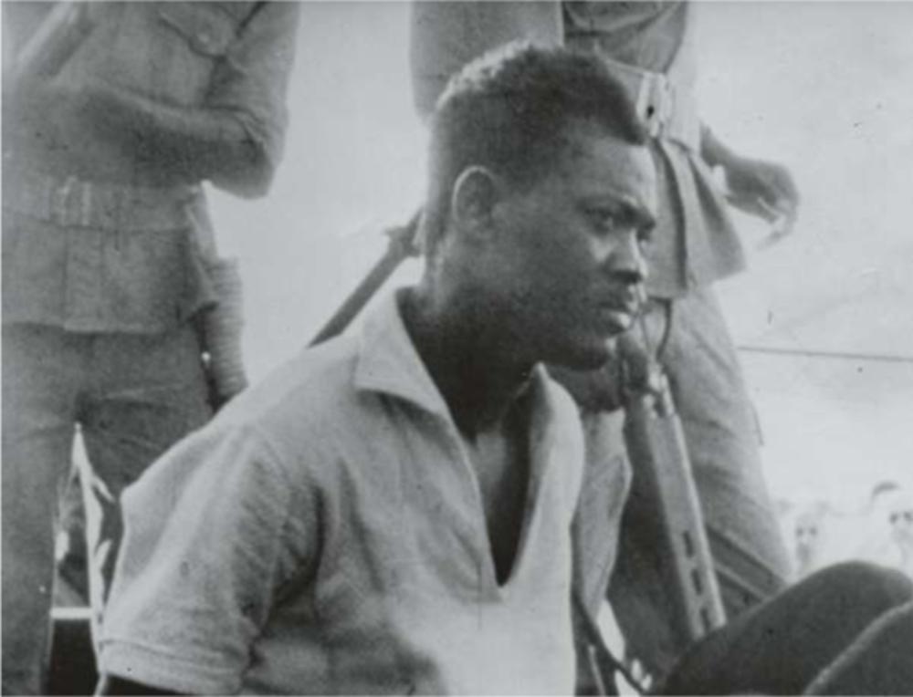 Gevangengenomen Lumumba.