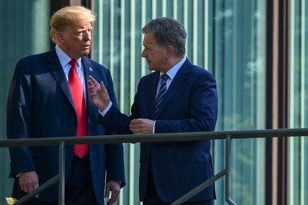 Trump had voor de top al een ontmoeting met de Finse president Sauli Niinistö