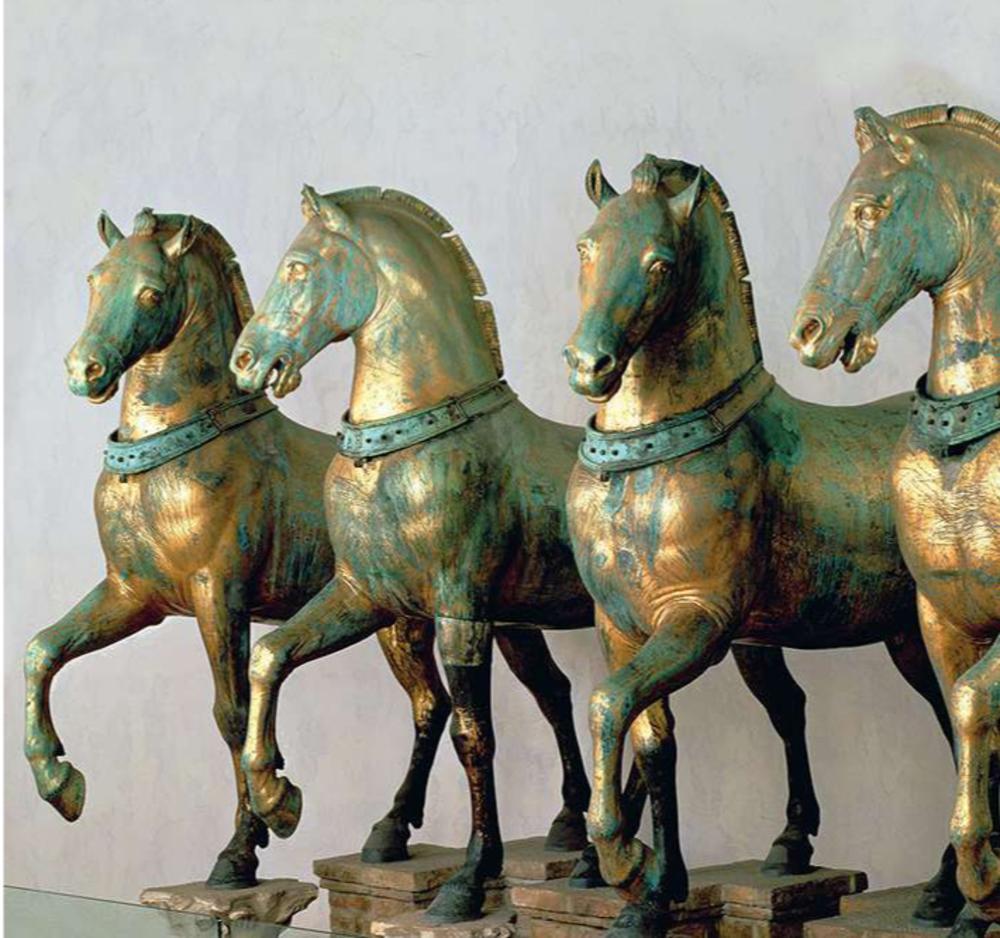 Roofkunst in Venetië - De paarden van San Marco sierden tot 1204 het hippodroom van Constantinopel.