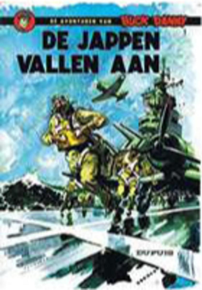 JEAN-MICHEL CHARUER en VICTOR HUBLNON. Buck Danny, Dupuis, 1948-1952. Deze Belgische strip hanteert nog het cliché van goede Amerikanen en slechte Japanners.