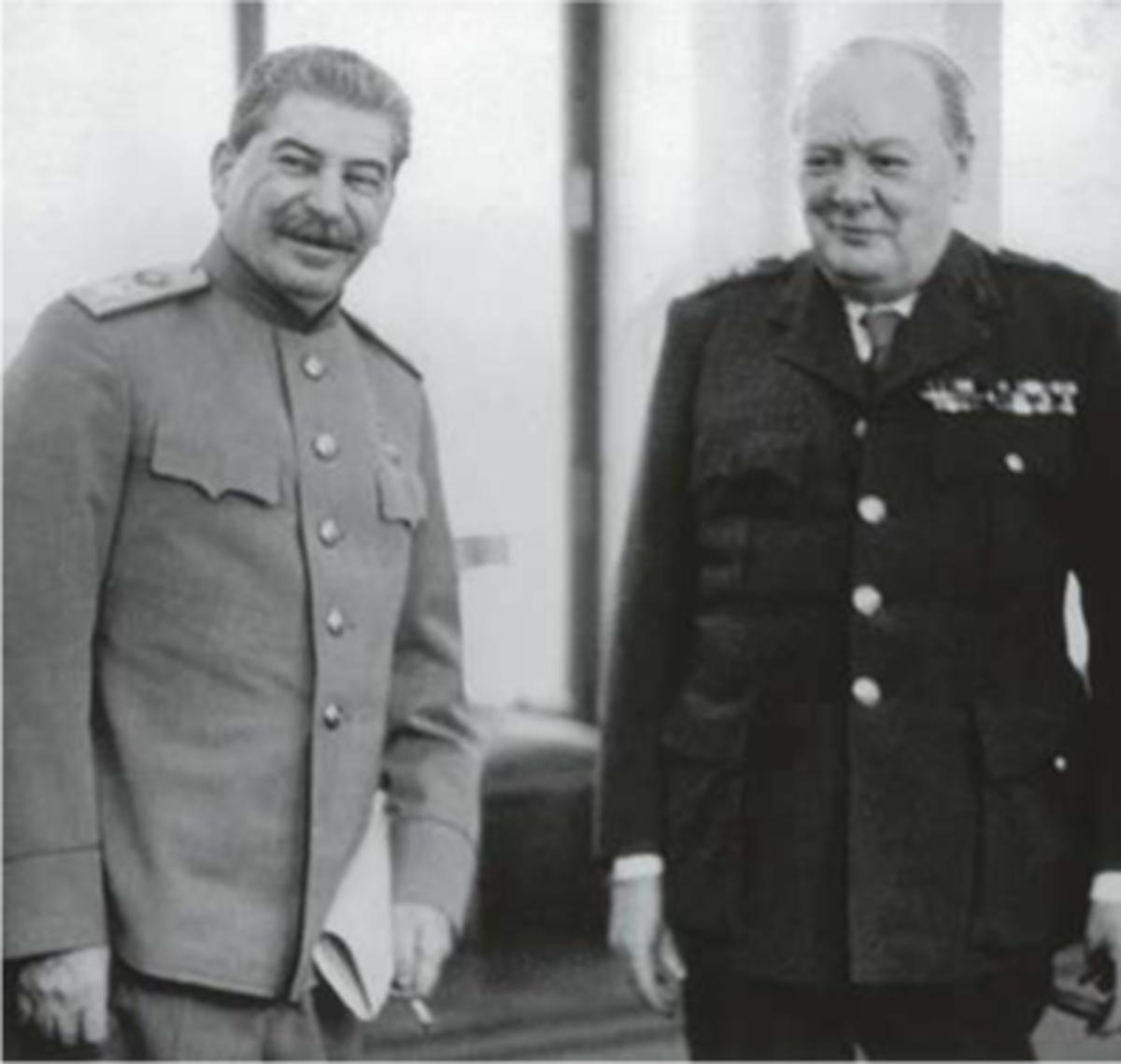 Stalin en Churchill.