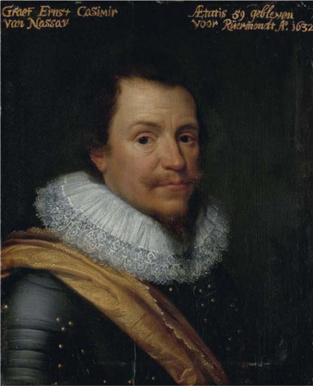Ernst Casimir, graaf van Nassau-Dietz. Uit het atelier van Michiel Jansz. van Mierevelt, ca 1623-1633. (Rijksmuseum)