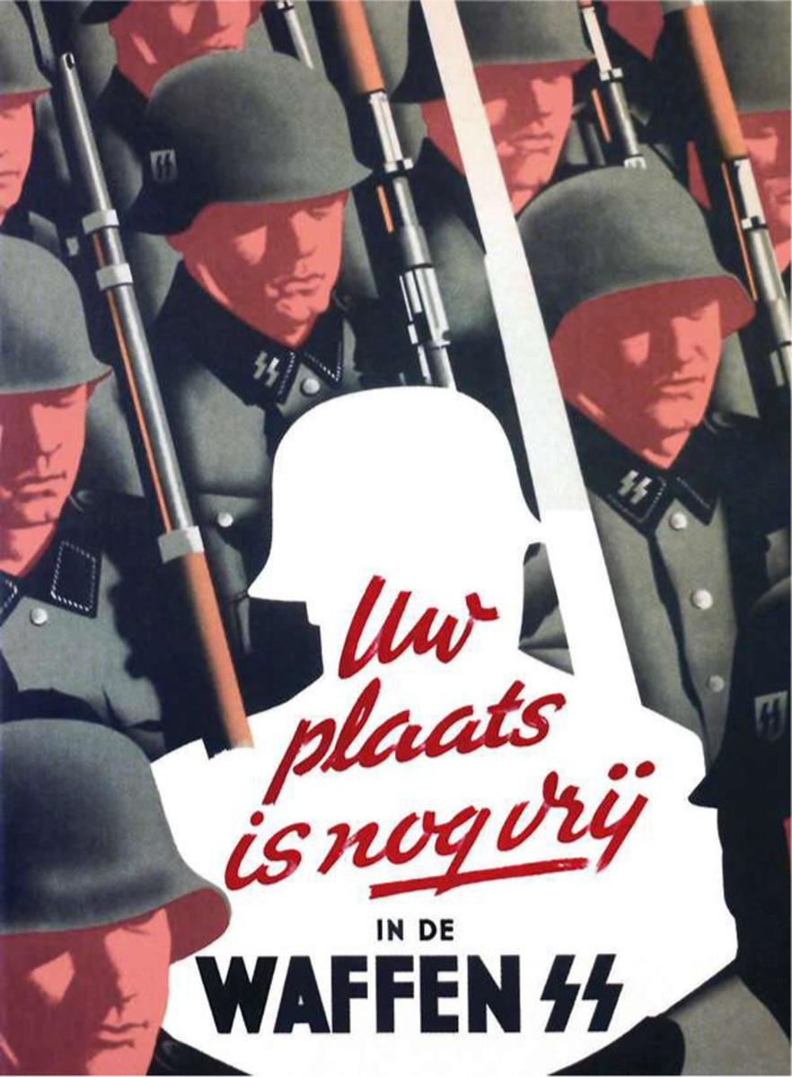 1942: Duitse propagandaposter uit Nederland om vrijwilligers te rekruteren voor de Waffen-SS.