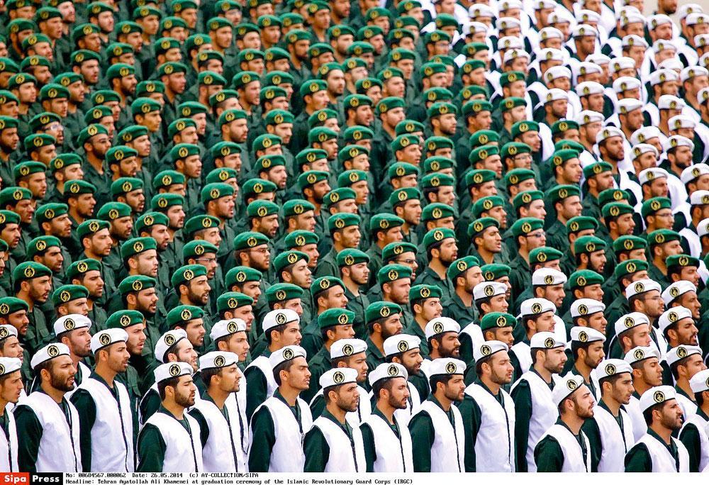 'De geestelijke leider, de Revolutionaire Garde (foto), de veiligheidsdiensten en het gerechtelijk apparaat zitten allemaal op de conservatieve lijn', zegt Irankenner Peyman Jafara.