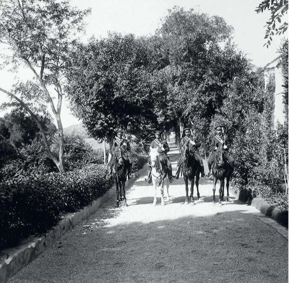 Bereden bewakers van het Siciliaanse landgoed Lo Zucco, begin 20ste eeuw.