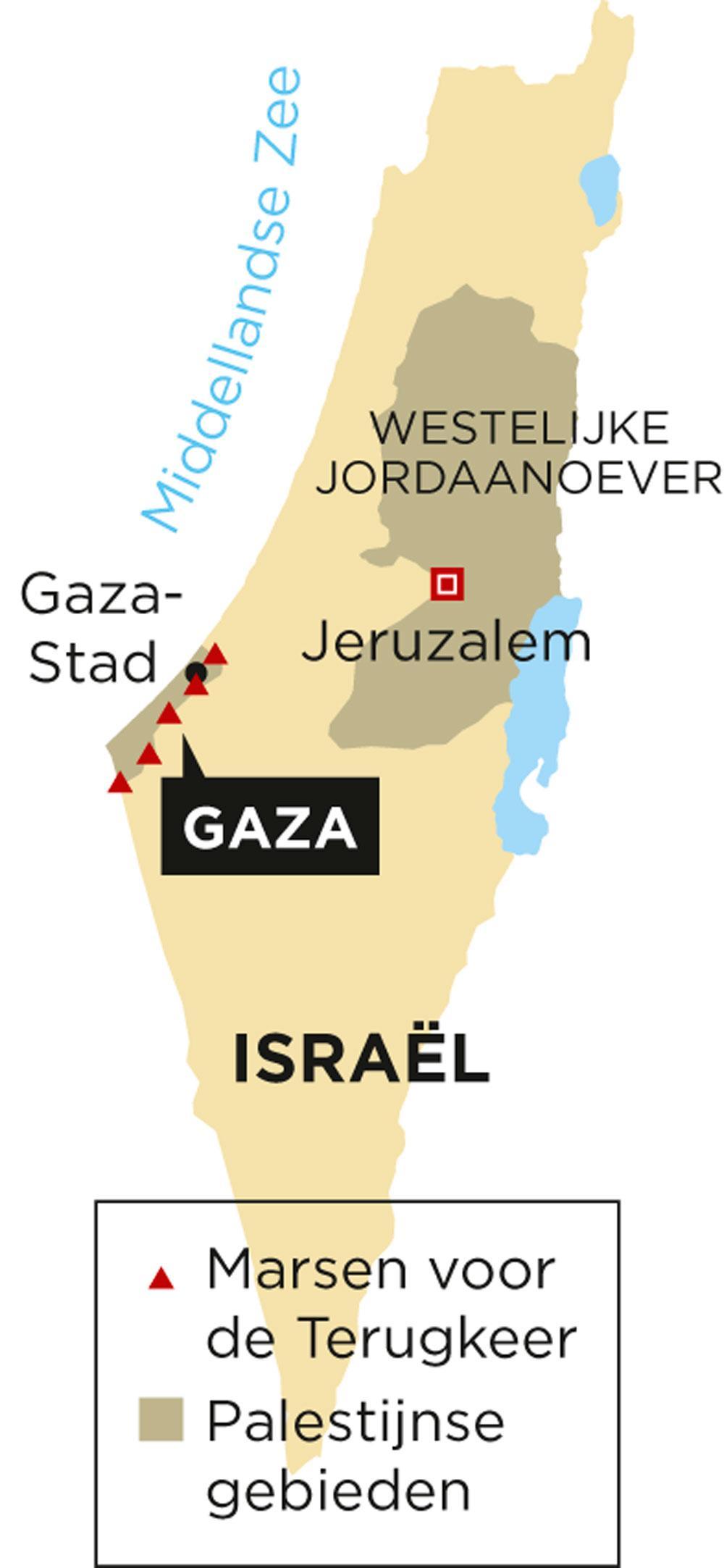 Palestijnen herdenken 70 jaar Nakba: 'God zal ons beschermen tegen de kogels van Israël'