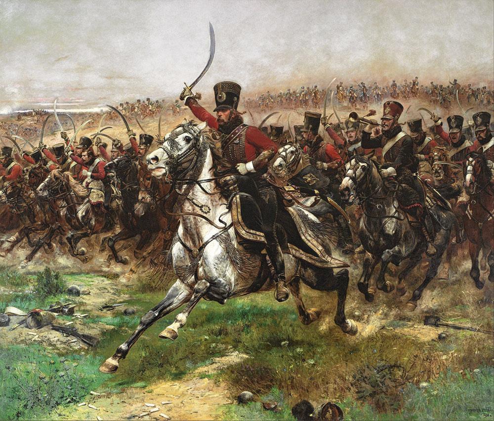 Edouard Detaille, Leve de keizer!, 1891. Na de overwinning in Friedland werd de Russische tsaar gedwongen tot het Continentaal Stelsel toe te treden.