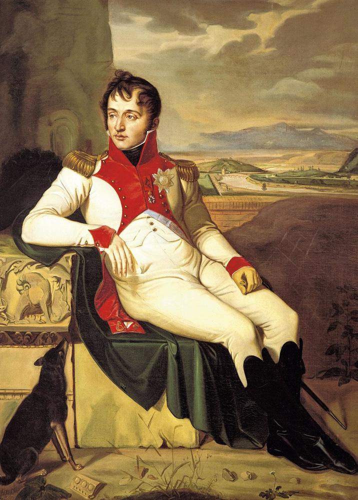 Portret van Louis Bonaparte, bijgenaamd 'Het konijn van Nederland'. Hoewel de broer van Napoleon er koning was, werd het Continentaal Stelsel in Holland openlijk met de voeten getreden.