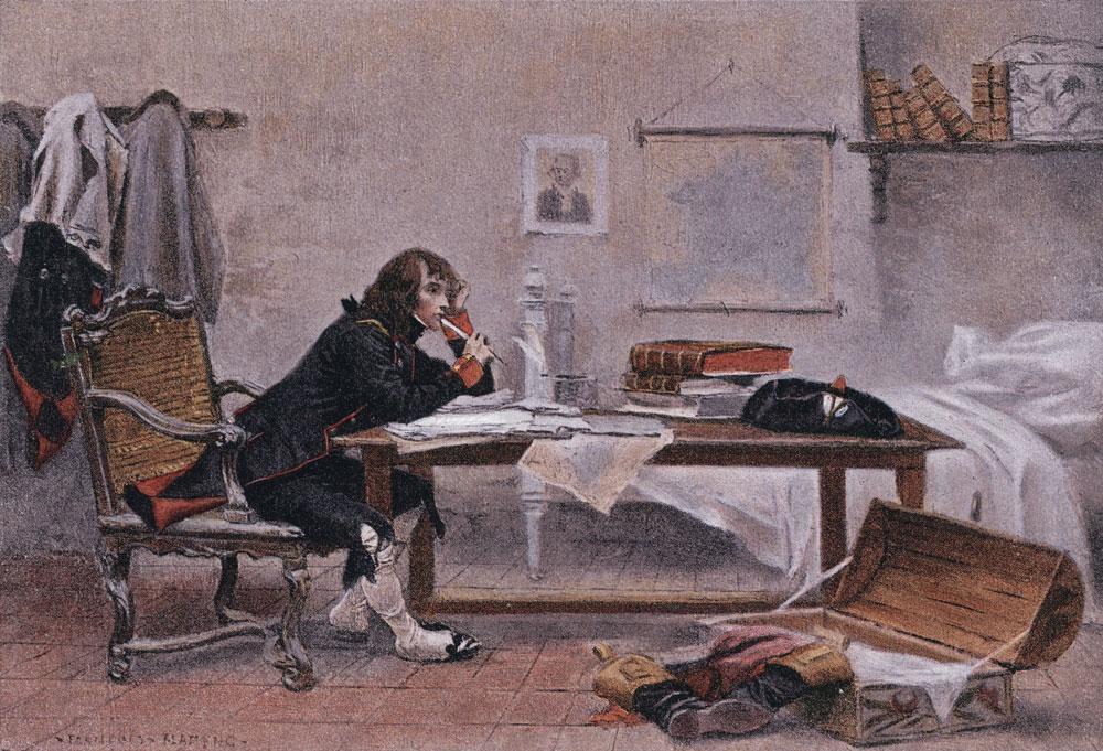 Toen in Parijs de Revolutie uitbrak, was Napoleon als jonge artillerieluitenant gekazerneerd in Auxonne. Hij liet zich nog met zijn Corsicaanse familienaam Buonaparte aanspreken.
