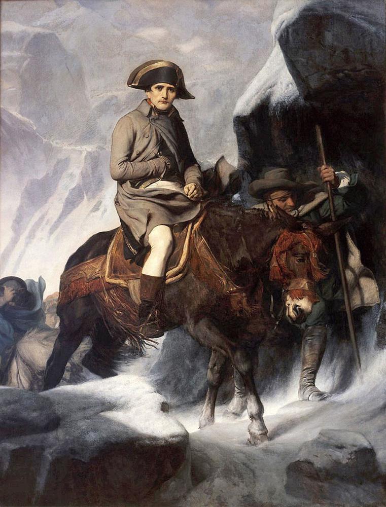 14 mei 1800: Napoleon steekt met zijn leger de Alpen over.