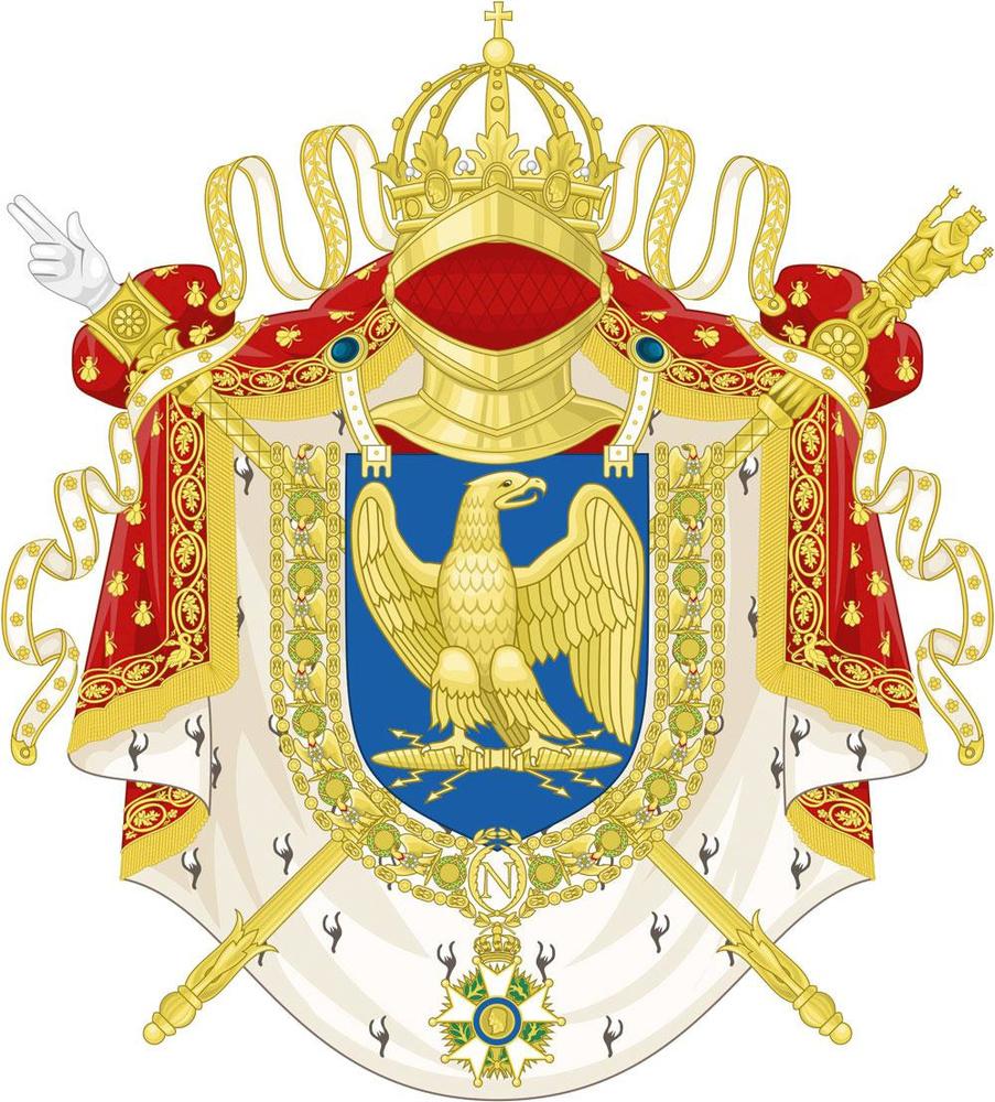 Toen hij eenmaal keizer was, begon rond Napoleon een nieuwe adelijke elite te ontstaan: de Noblesse de l'Empire. Dit is een wapenschild van die nieuwe klasse uit 1804.