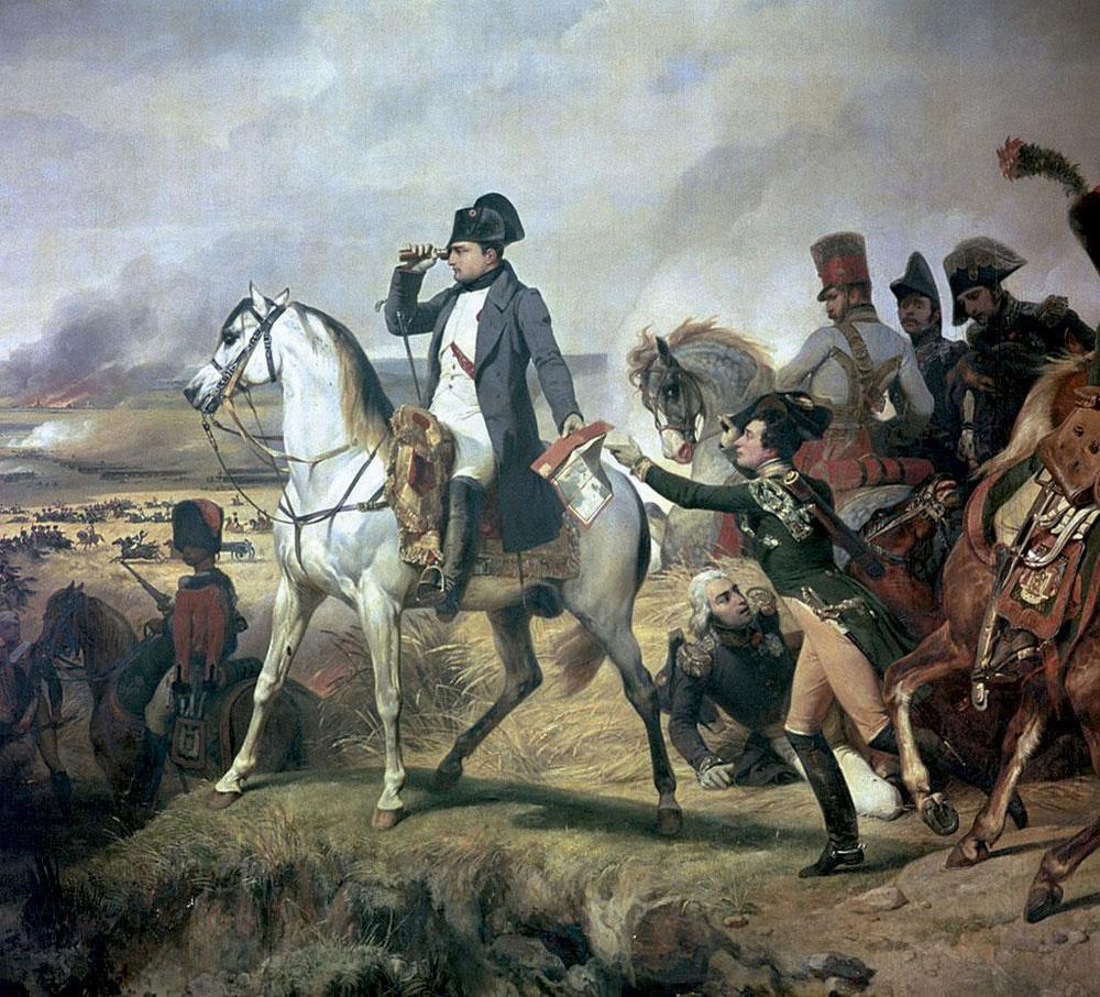 Horace Vernet, De slag bij Wagram op 6 juli 1809. De Oostenrijkse nederlaag zorgde voor Russische ongerustheid en gaf de wankele alliantie met de Fransen een forse tik.