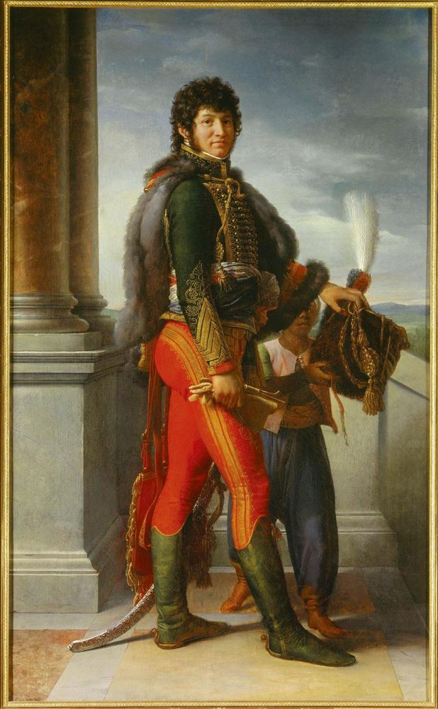 François Gérard, Portret van Joachim Murat, 1801. Toen Napoleon uit Rusland vertrok, liet hij het opperbevel aan zijn zwager Murat over.