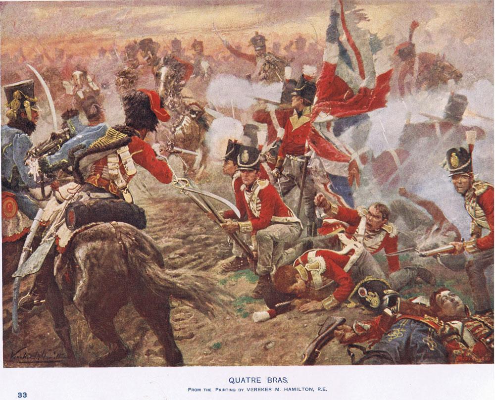 Twee dagen voor Waterloo hadden de Nederlanders al een cruciale rol gespeeld in de slag bij Quatre-Bras, tegen de troepen van generaal Ney.