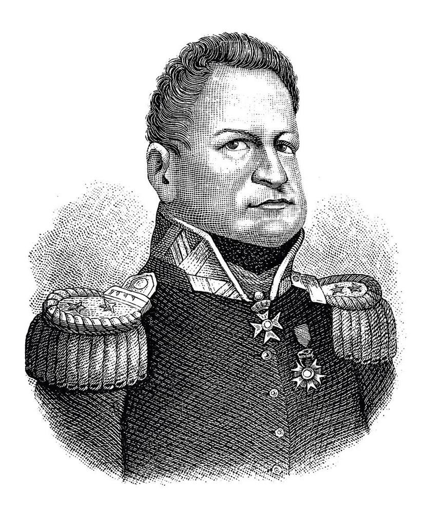 Portret van de Nederlandse generaal David Hendrik Chassé, die de Garde tegenhield waarin hij zelf zo lang had gediend.