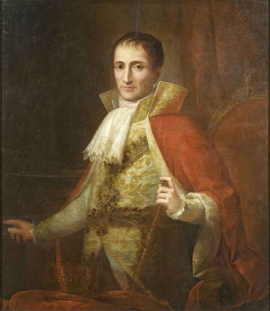 José Flaugier, Portret van Joseph I, ca. 1809. Dat de keizer zijn eigen broer op de Spaanse troon zette, was een politieke blunder.