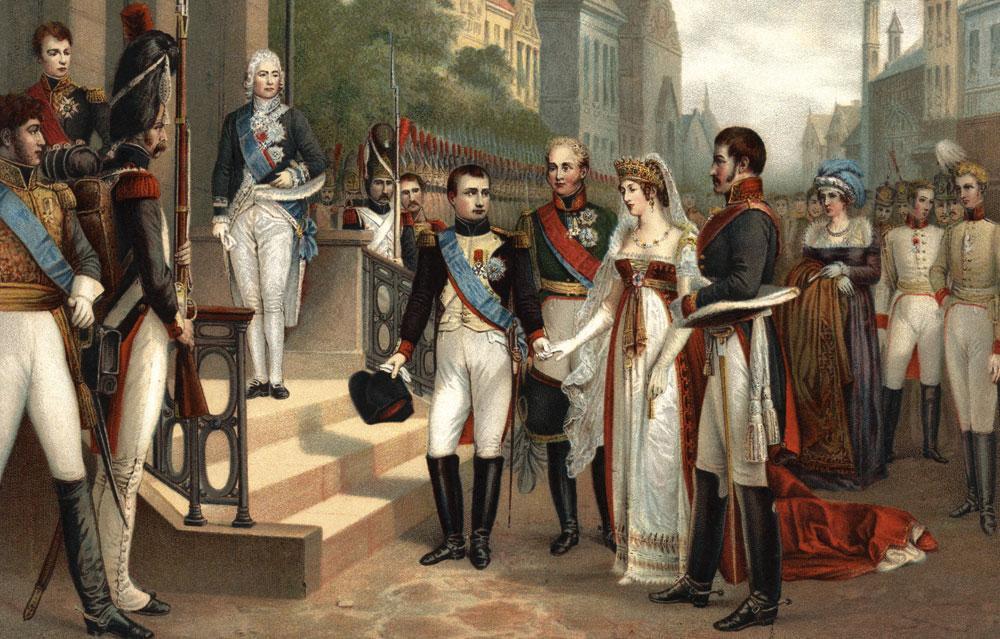 Nicolas Gosse, Napoleon ontvangt koningin Louise van Pruisen bij de vrede van Tilsit, op 6 juli 1807. Op dat moment had hij de macht én de wil om voor een Europese eenmaking te zorgen.