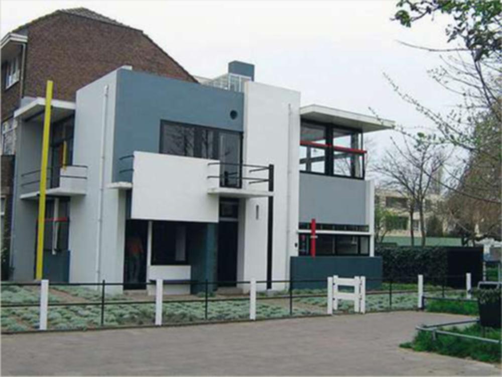 Het Rietveld-Schröderhuis in Utrecht.