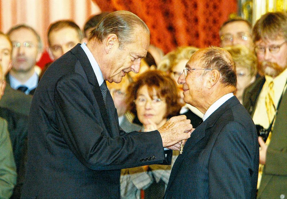 Met president Jacques Chirac in 2004 'Ma famille, c'est la France.'