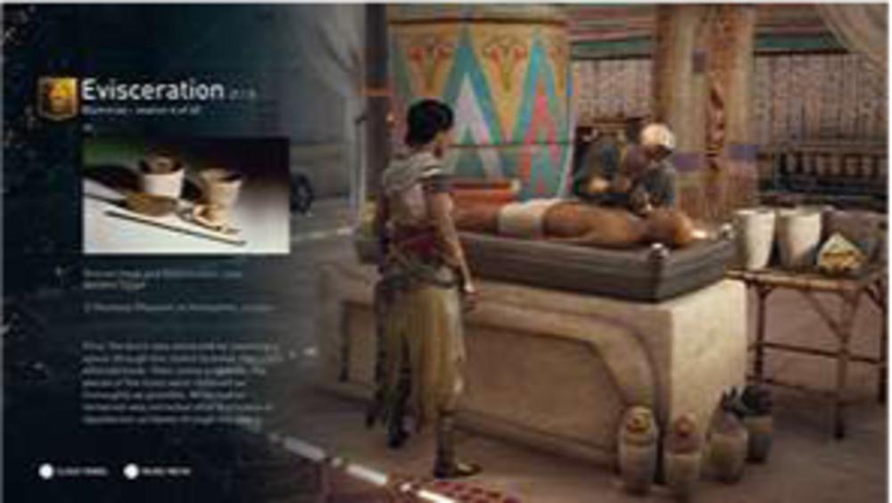 De dodencultus speelde een vooraanstaande rol in het Oude Egypte. De makers integreren in hun game informatie over artefacten die in de voornaamste musea zijn bewaard, zoals het Rijksmuseum van Oudheden in Leiden.