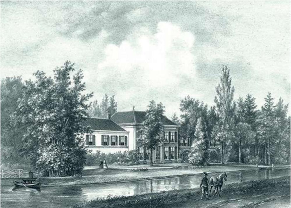 Buitenhuis Rusthof in Voorburg langs de Vliet, dat Marianne aankocht (bestaat niet meer).