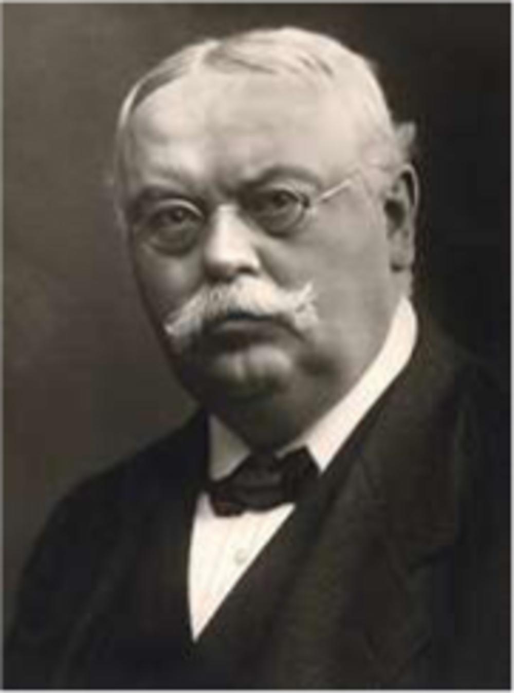 Dr. August Oetker, de stichter van het familiebedrijf.