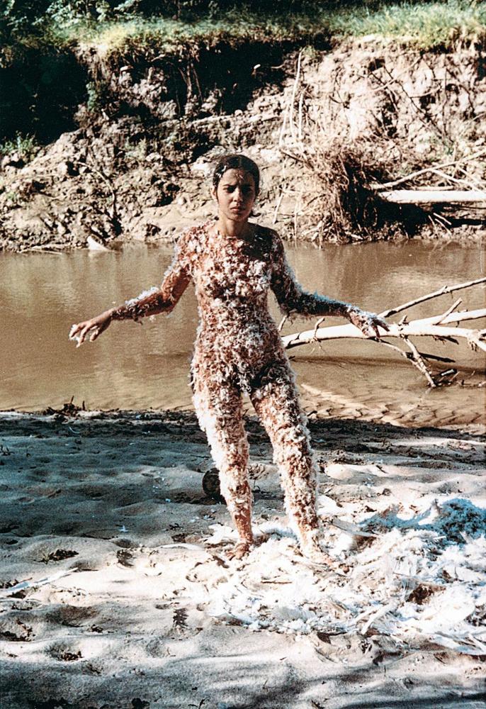Ana Mendieta 'Blood and Feathers (2)', 1974.