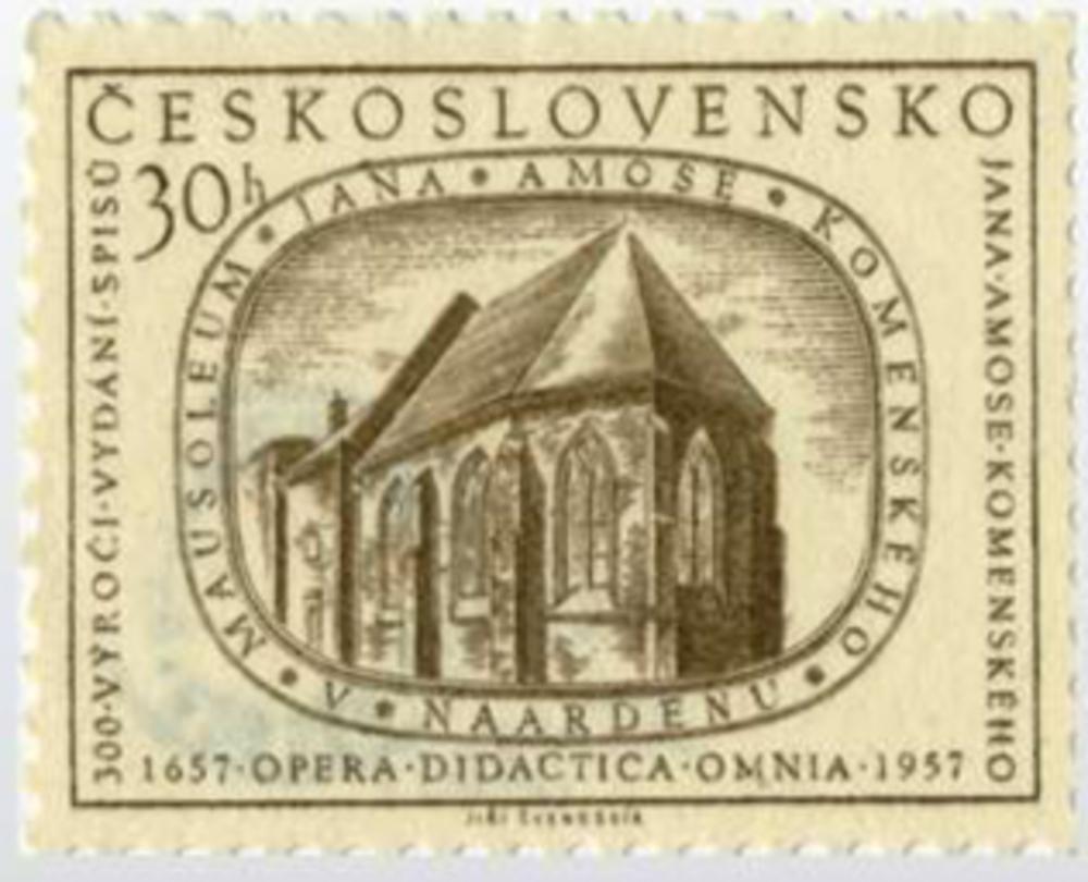 Postzegel Mausoleum te Naarden.