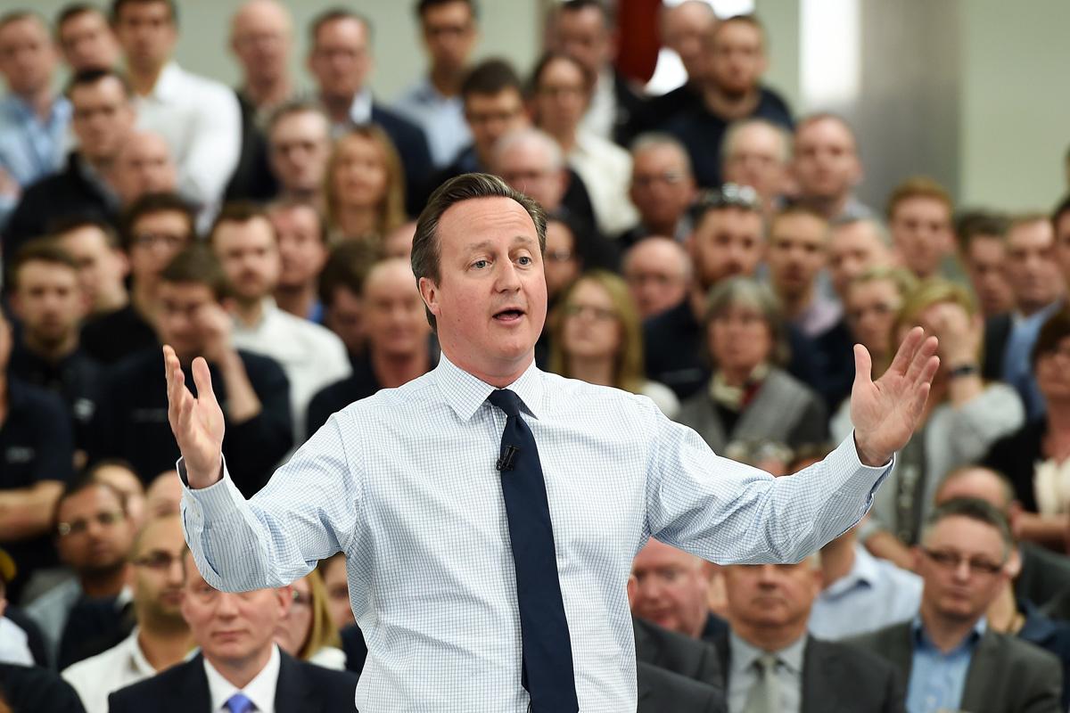 David Cameron tijdens de Remain-campagne