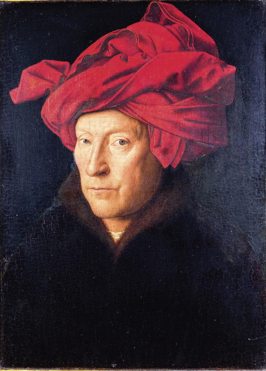 JAN VAN EYCK schilderde vermoedelijk het vroegste zelfportret in de westerse kunst.