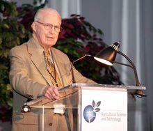 Norman Borlaug in 2003.