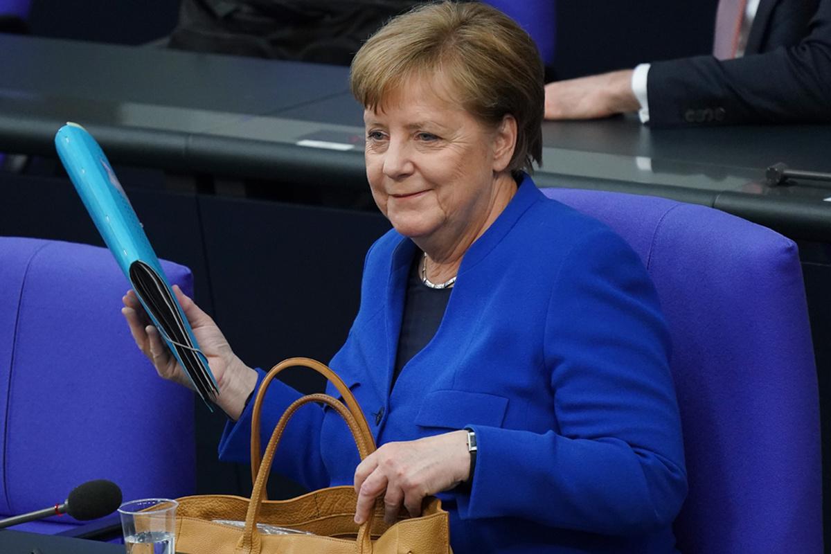 Angela Merkel op 13 mei 2020.