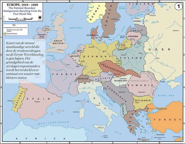 Europa hertekende zichzelf na de Eerste Wereldoorlog, maar vrede leverde dat niet op