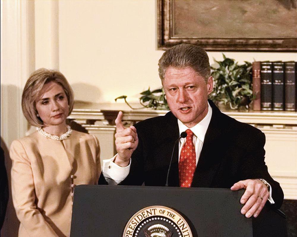 Bill Clinton (met Hillary): 'Zelfs presidenten hebben een privé-leven.'