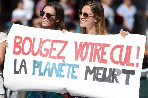 Klimaatbetoging in het Franse Nantes, 8 september 2018 