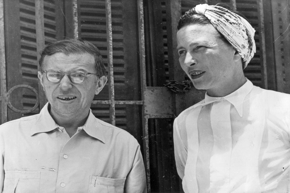 Simone De Beauvoir en Jean-Paul Sartre in Senegal in 1950.