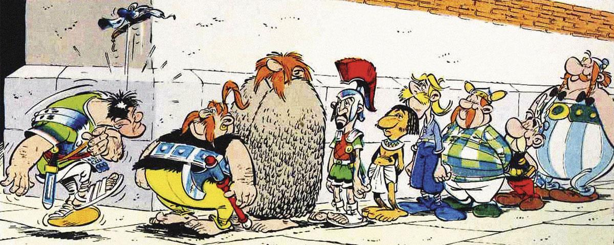 In Asterix worden nationale, culturele verschillen dik in de verf gezet.