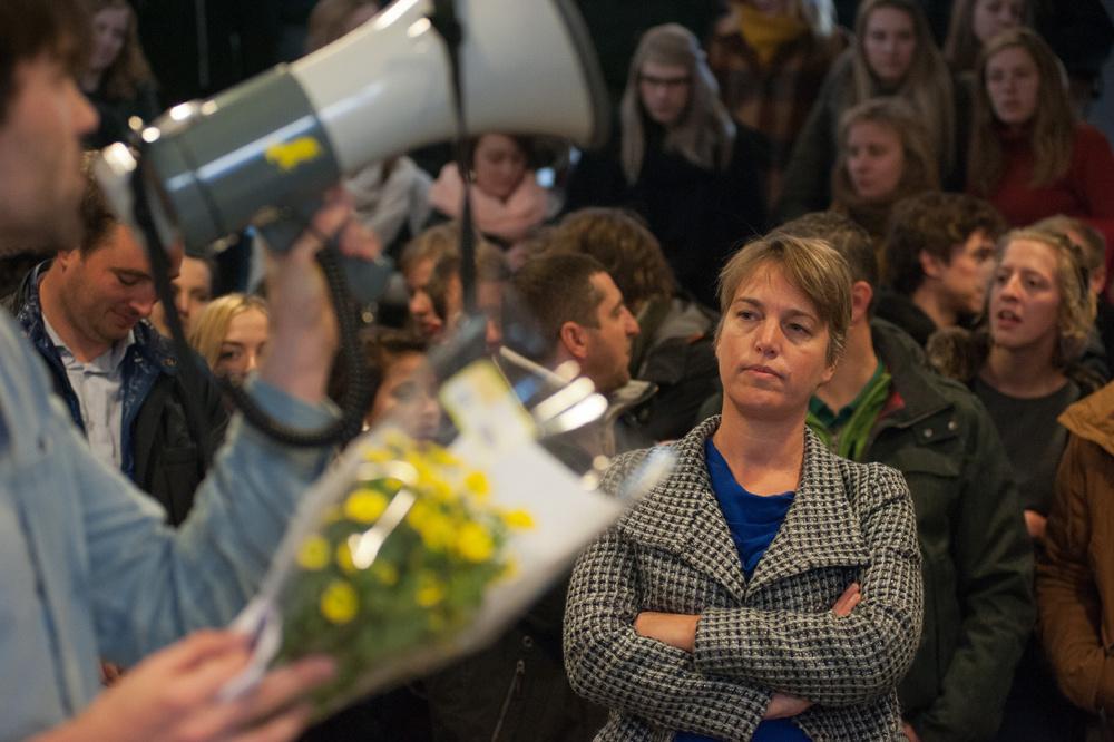 Voormalig Vlaams minister van Omgeving Joke Schauvliege (CD&V) in de Universiteit Gent in 2015.
