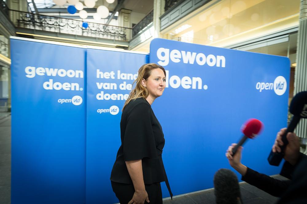 Gwendolyn Rutten (Open VLD) op 12 augustus 2019.