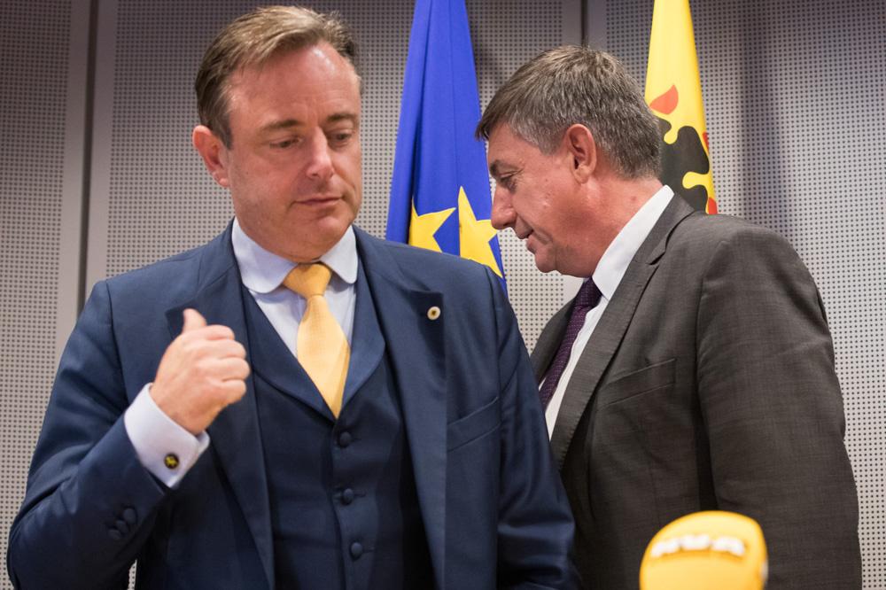 Bart De Wever en Jan Jambon (beiden N-VA) op 12 augustus 2019.