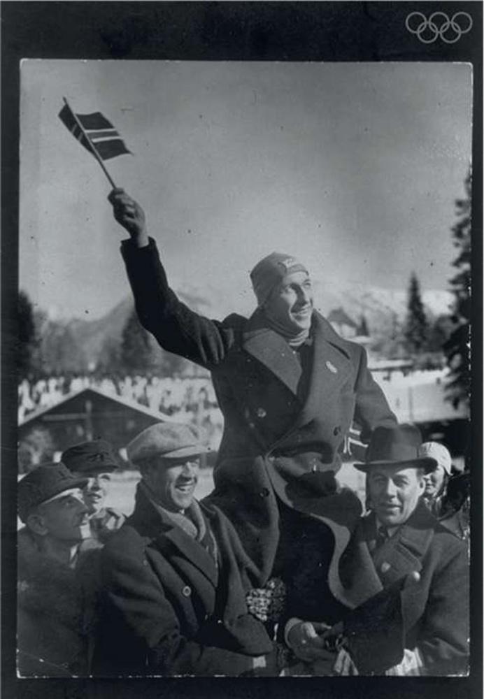 Ivar Ballangrud, de beste snelschaatser in 1936.