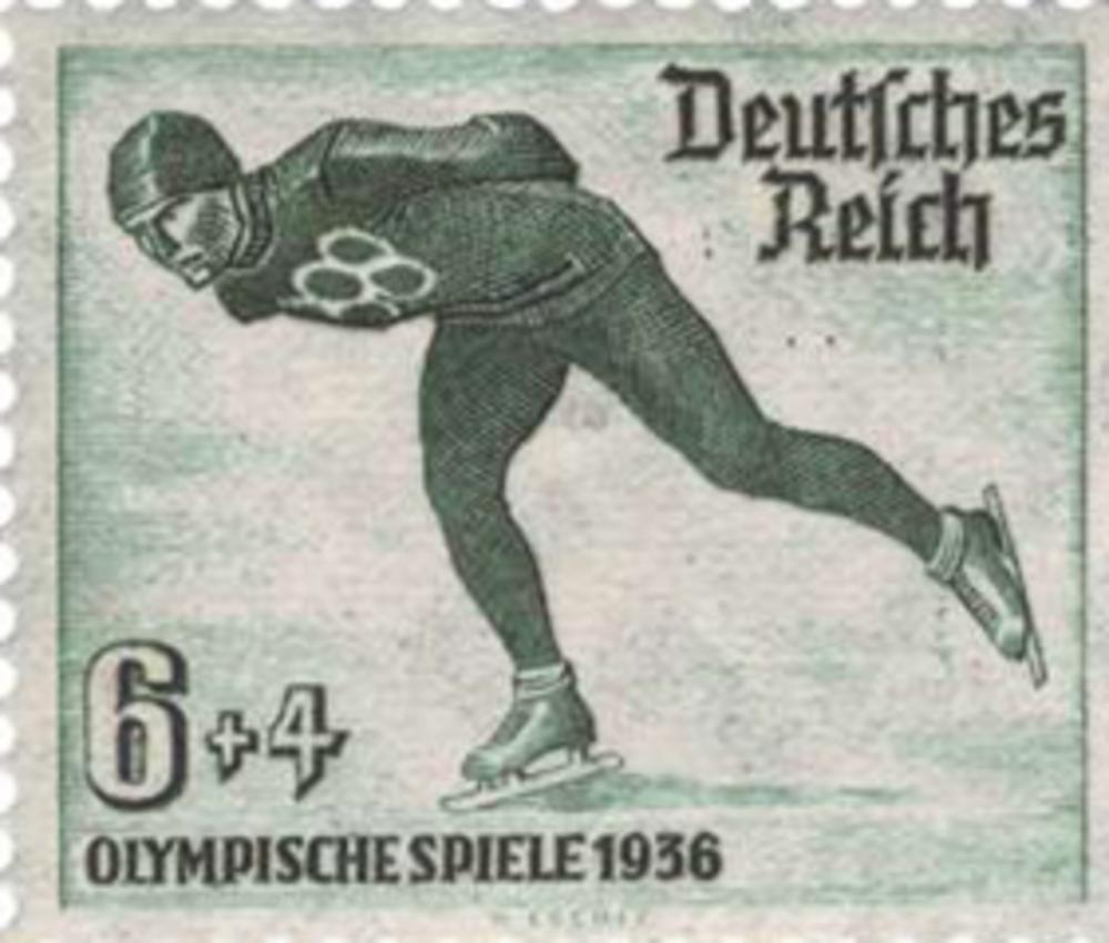 Postzegel ter gelegenheid van de Winterspelen.