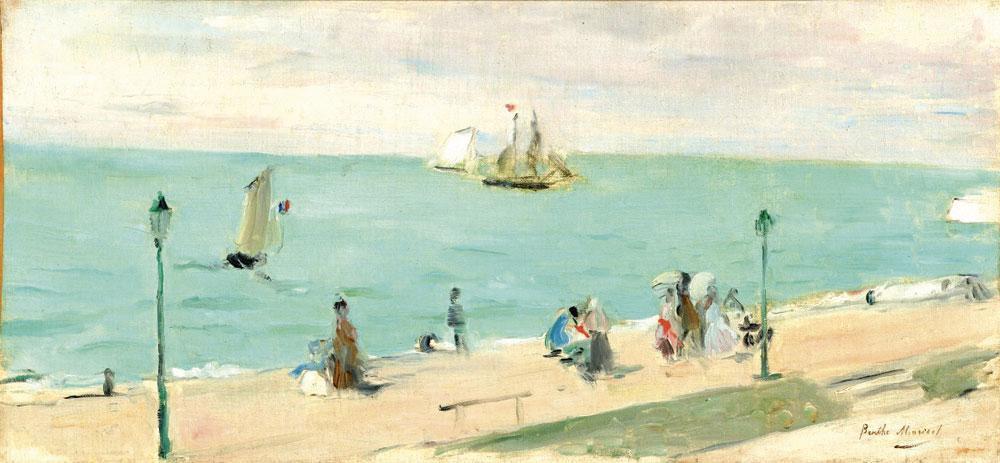 'Plage des Petites-Dalles': een vroeg, klein meesterwerk van de 22-jarige Berthe Morisot.