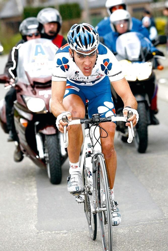 Philippe Gilbert in de Omloop van 2008: een onwaarschijnlijke overwinning, maar heus niet merckxiaans.